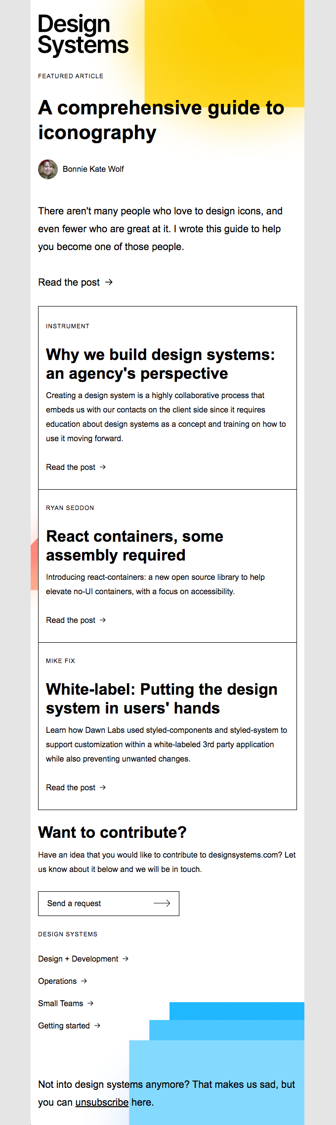 A complete guide to design systems iconography - Figma Email Newsletter
