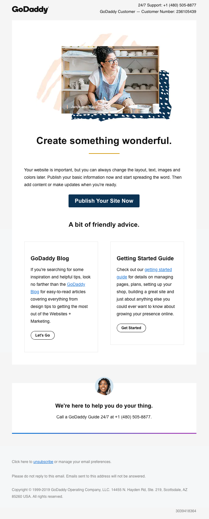 Don't feel ready to publish your site? Read this. - GoDaddy Email Newsletter