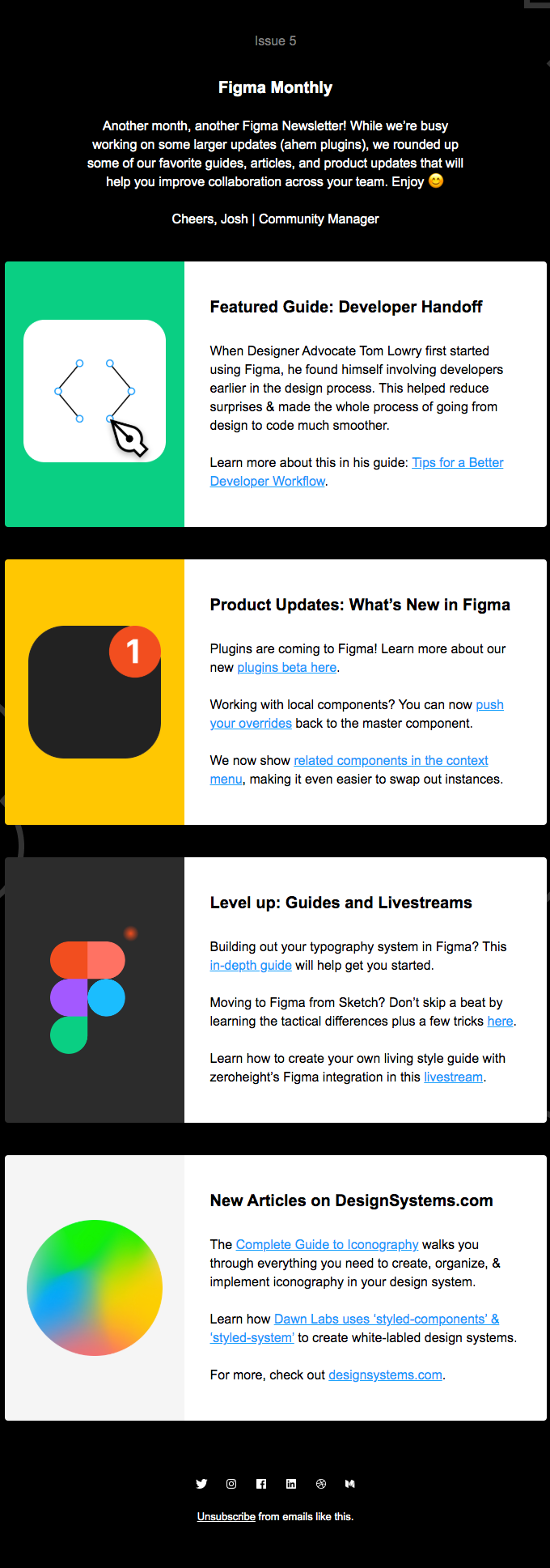 Figma Monthly - Product Updates ✅, New articles on DesignSystems.com 📝, and more! ✨ - Figma Email Newsletter