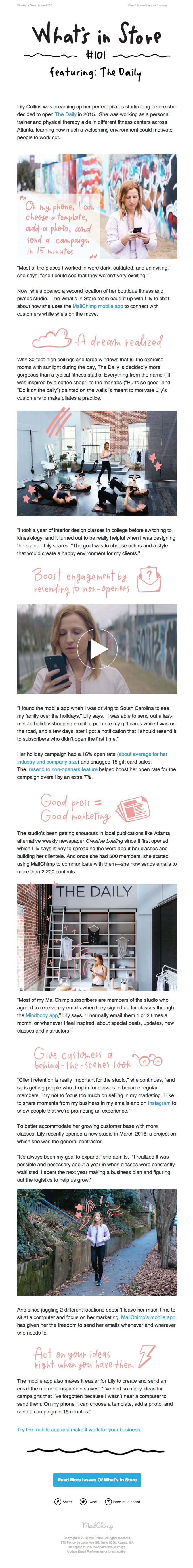 How The Daily makes the most of the MailChimp mobile app - MailChimp Email Newsletter