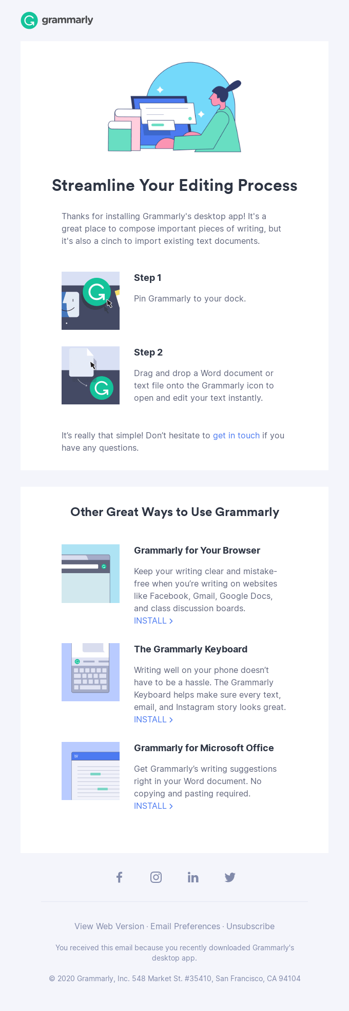 Pro tip for using Grammarly's desktop app - Grammarly Email Newsletter