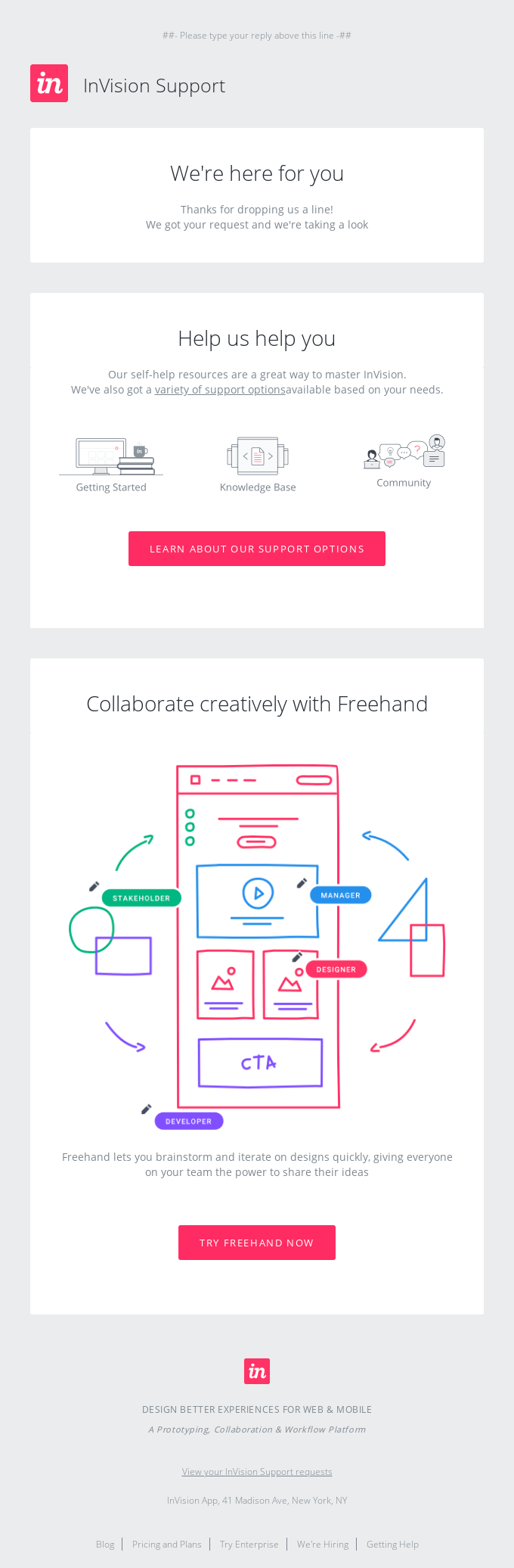[Request received] - Invision Email Newsletter