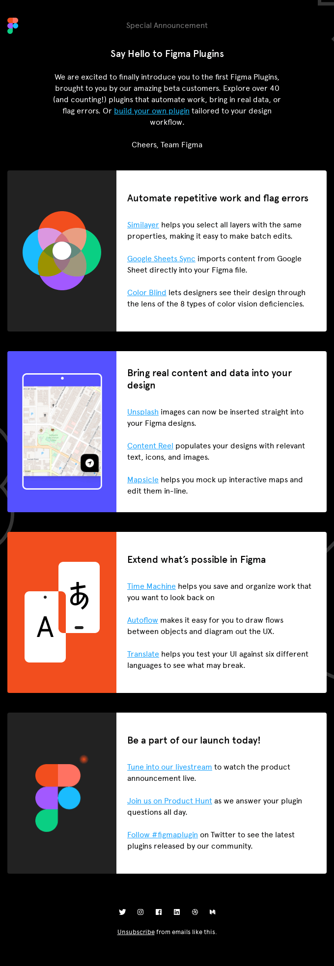 Say hello to Figma Plugins - Figma Email Newsletter