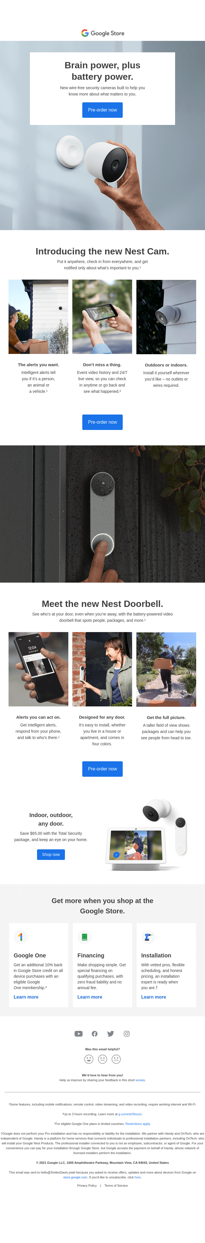 The new Nest Cam and Nest Doorbell