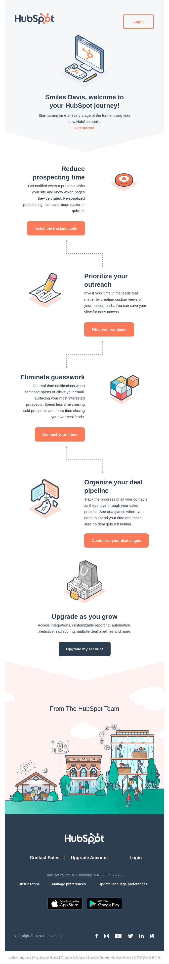 Welcome to your HubSpot journey - Hubspot Email Newsletter