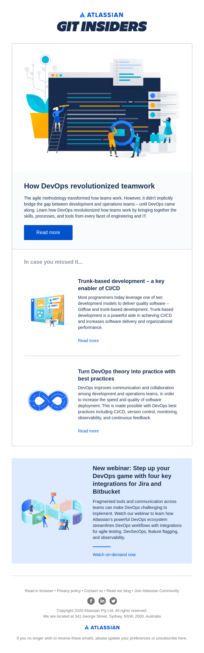 How DevOps revolutionized teamwork - Atlassian Email Newsletter