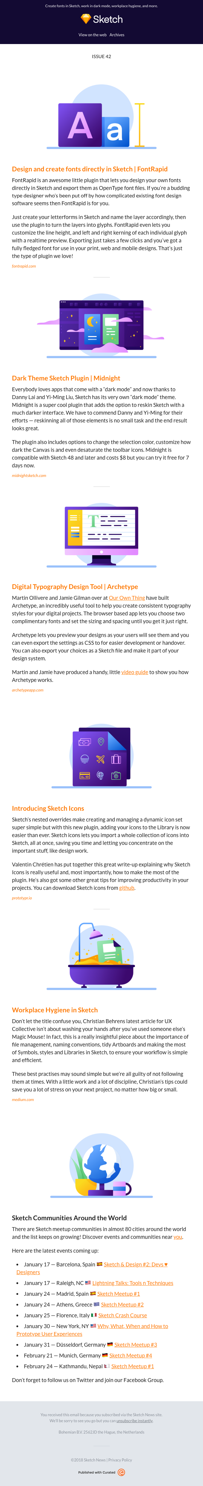 Sketch News – Issue 42 - Sketch Email Newsletter