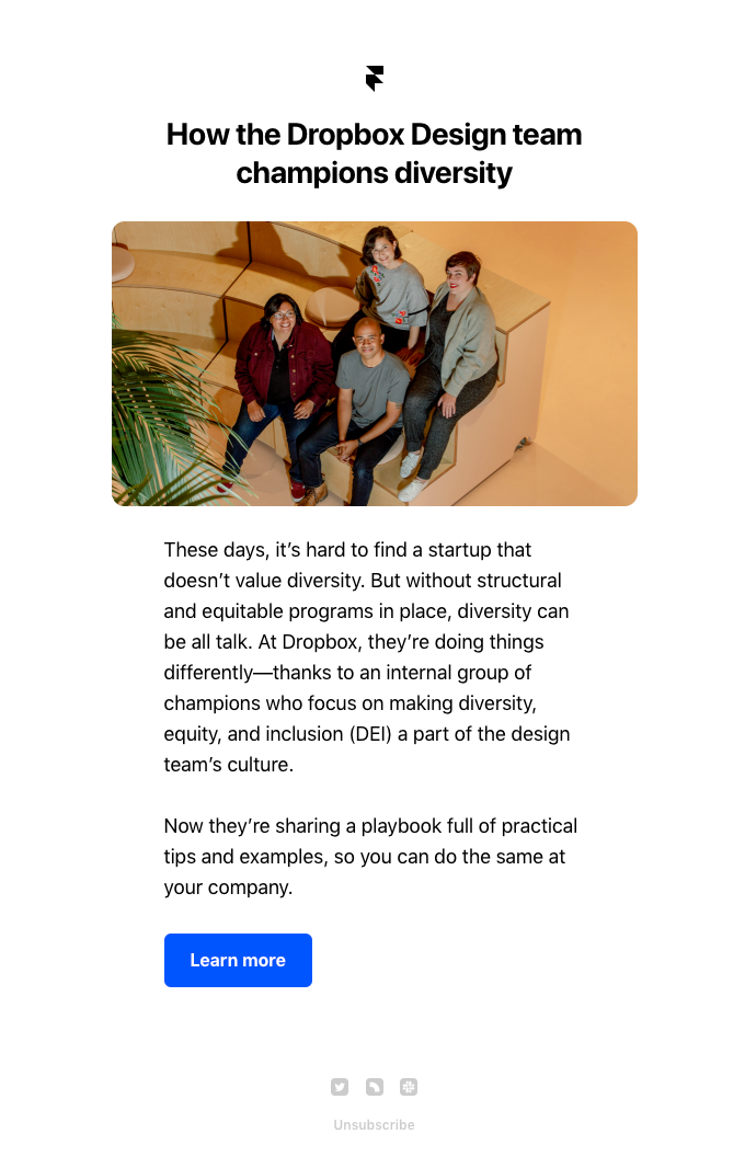 The Dropbox Design playbook for diversity, equity, and inclusion
- Framer Email Newsletter
