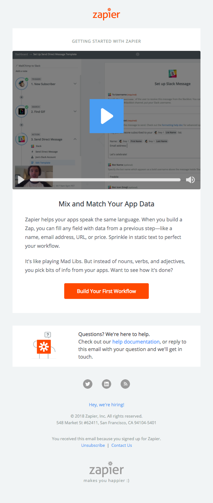 Watch: Make Your Apps More Flexible - Zapier Email Newsletter