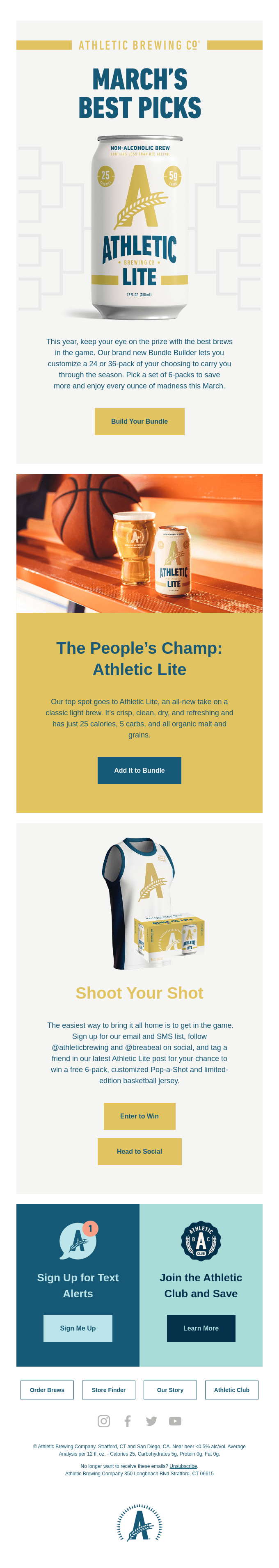 Win an Athletic Lite Pop-a-Shot! 🏀🗑️ - Athletic Brewing Email Newsletter