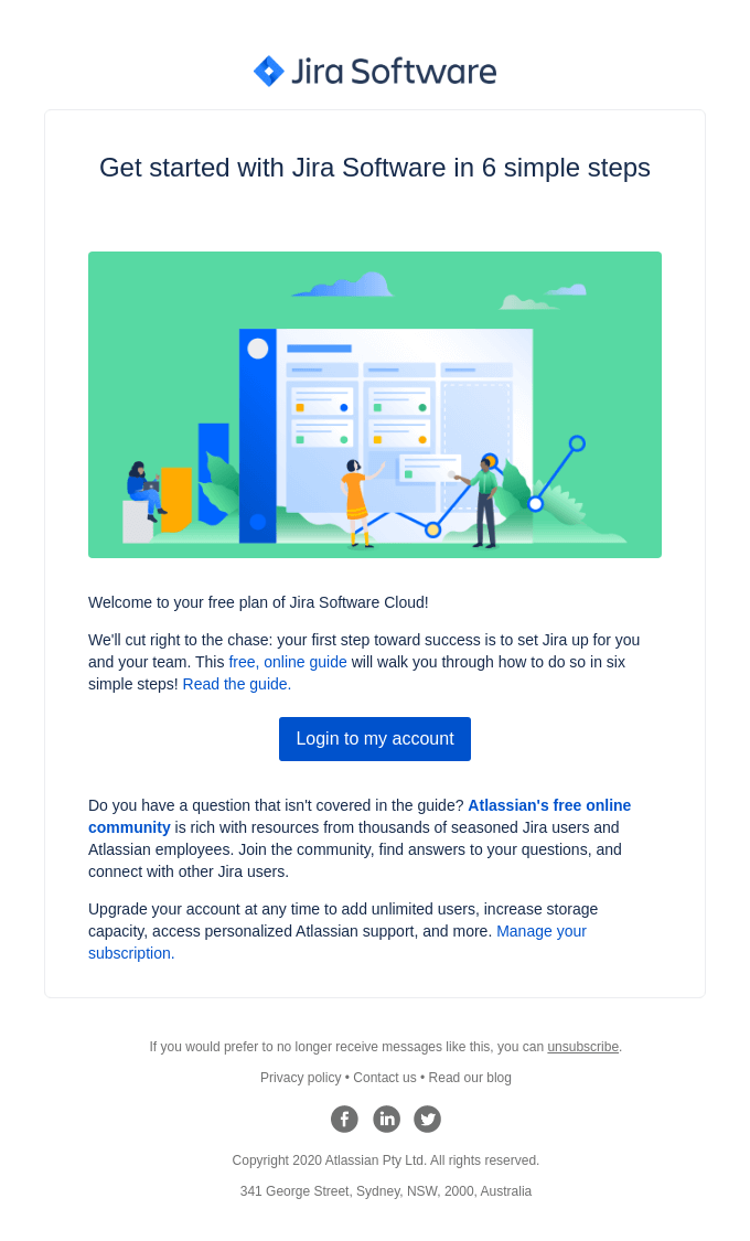 Your free guide for setting up Jira Software - Atlassian Email Newsletter